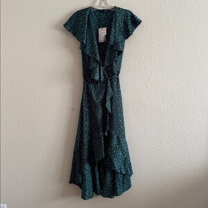 Missguided Satin Wrap Dress